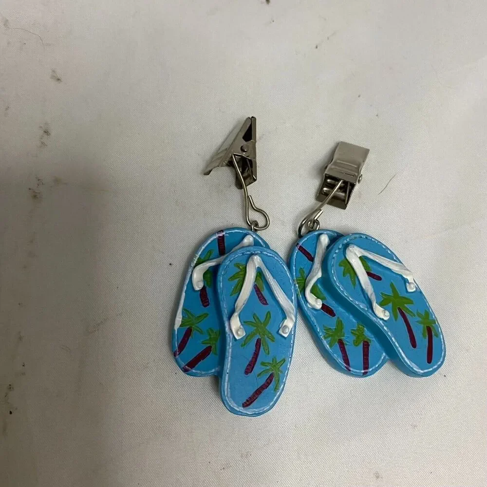 #7035 Wine Glass Markers Sandles Tropical Summer Hawaiian